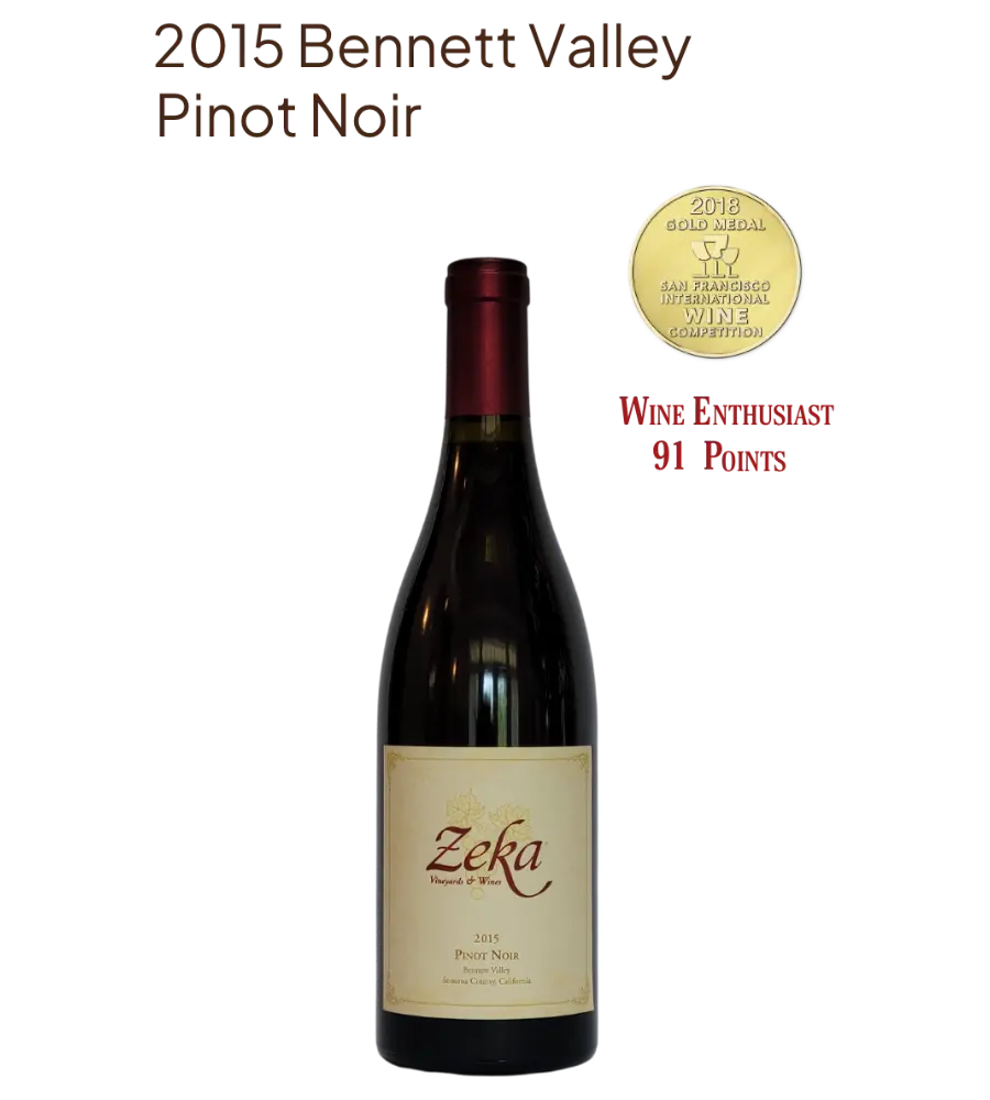 2015 Bennett Valley Single Vineyard Pinot Noir
