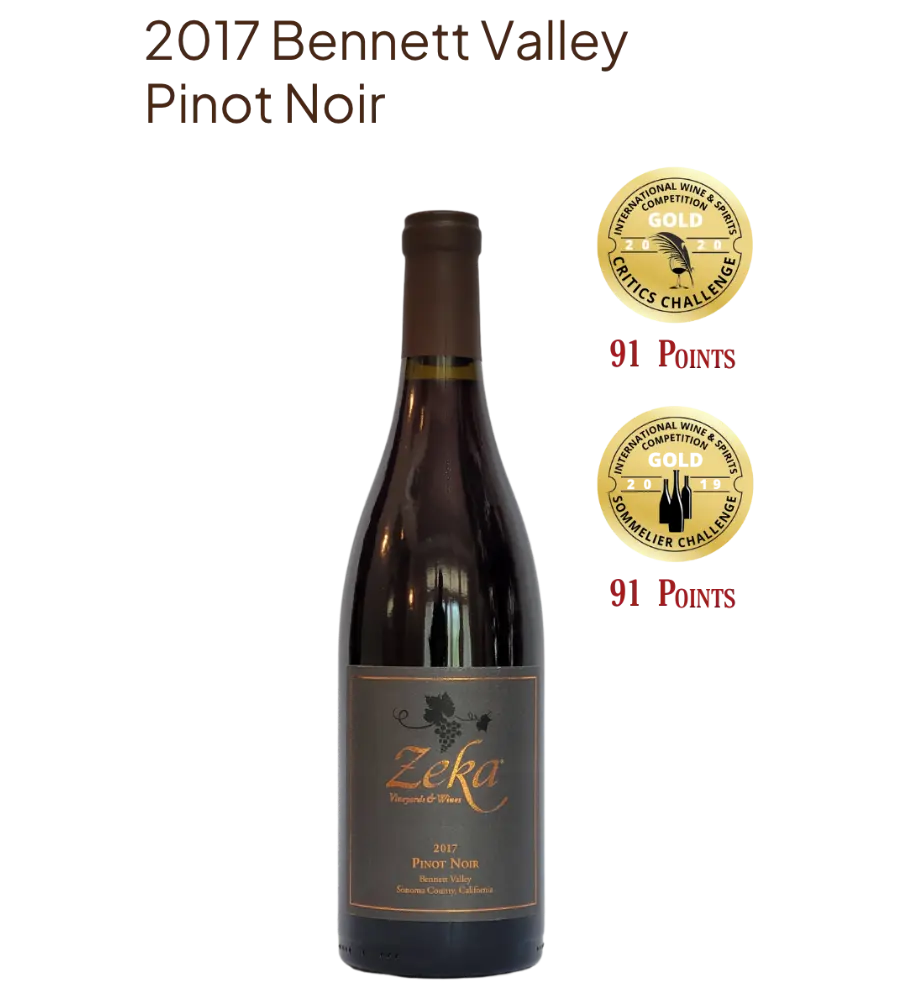2017 Bennett Valley Single Vineyard Pinot Noir