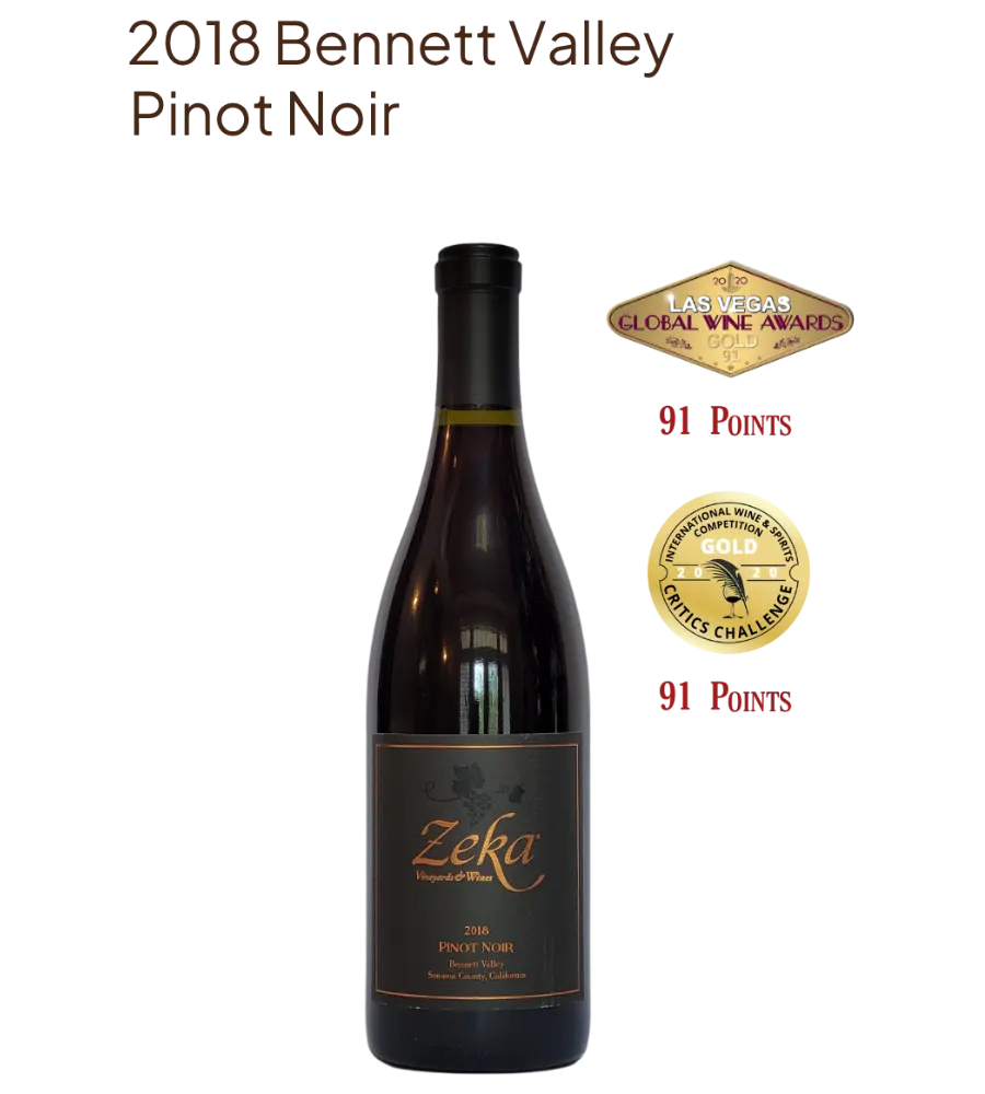 2018 Bennett Valley Single Vineyard Pinot Noir