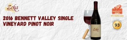 2016 Bennett Valley Pinot Noir